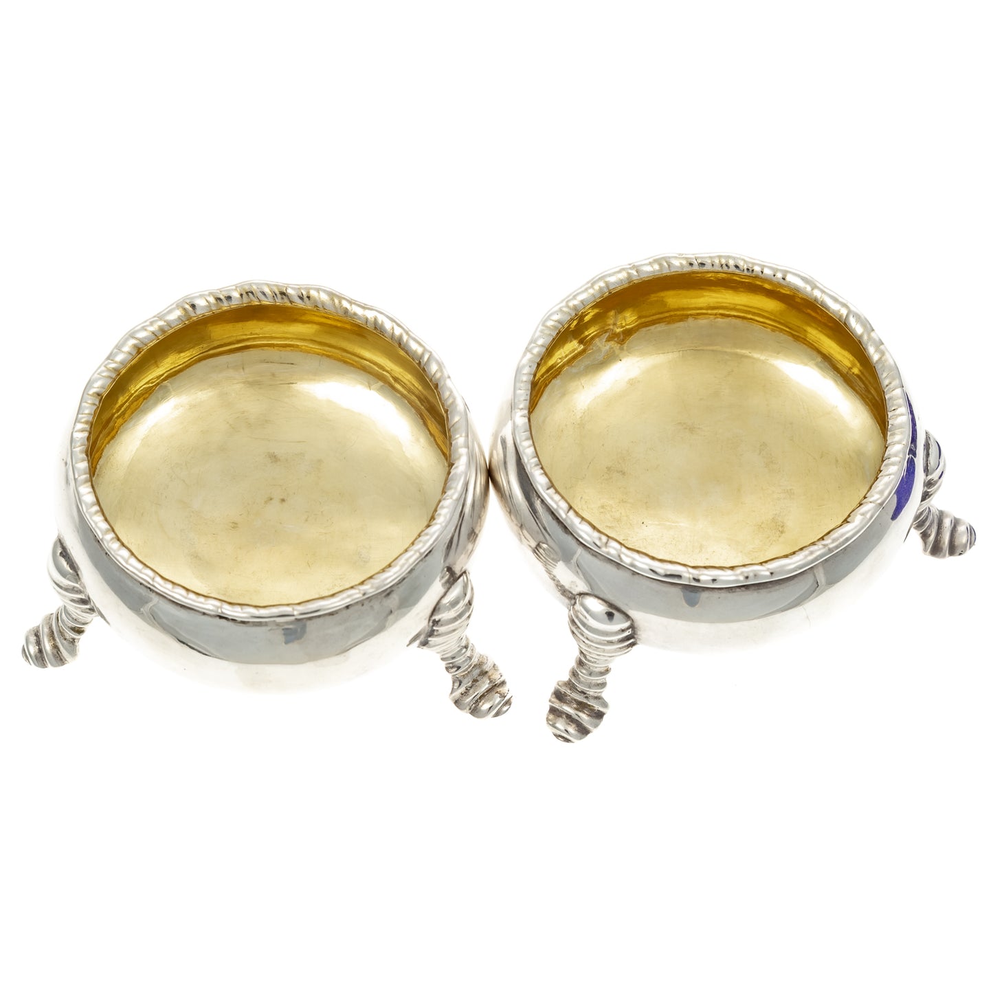 A Pair of George III Silver Salts by Hester Bateman