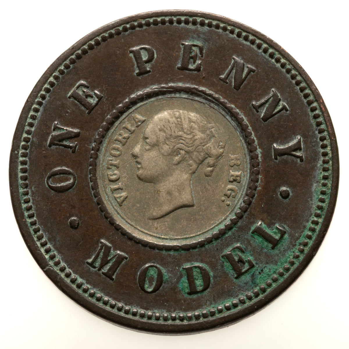 Three 1844-48 Queen Victoria Model Penny, Half Penny
