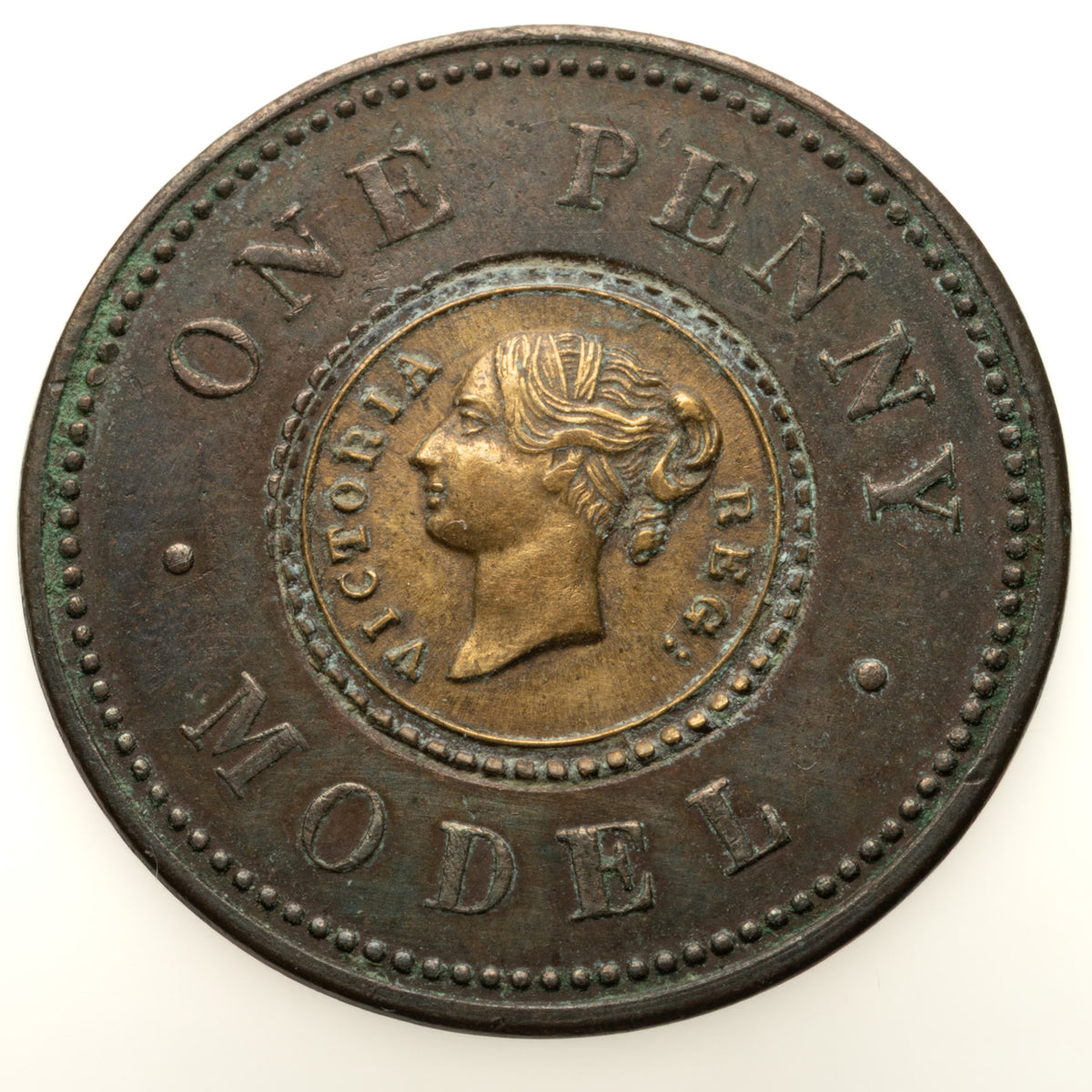 Three 1844-48 Queen Victoria Model Penny, Half Penny