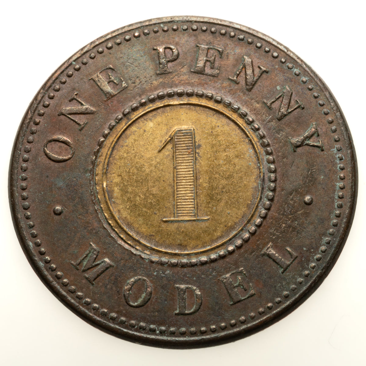 Three 1844-48 Queen Victoria Model Penny, Half Penny