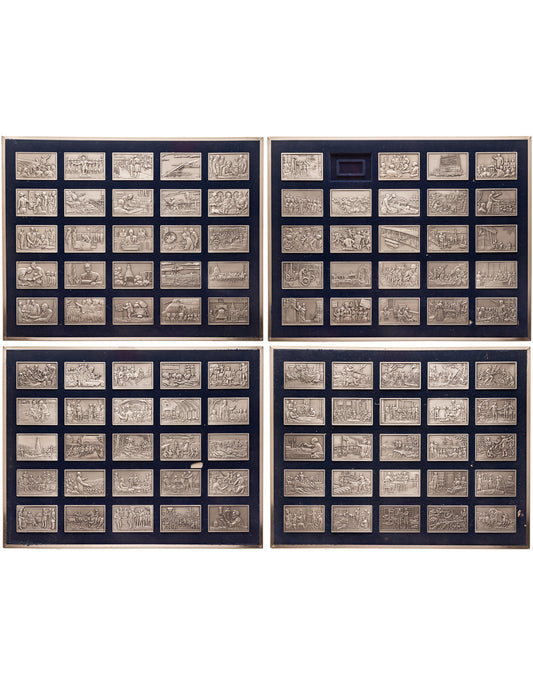 Franklin Mint's History of US in Pewter Ingots