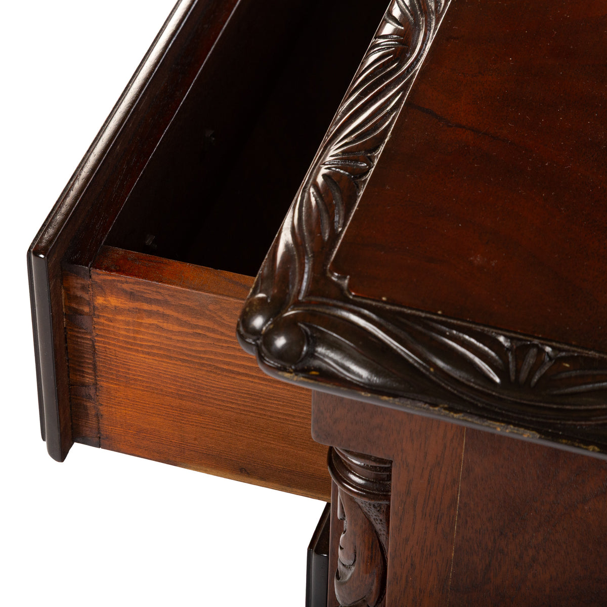 Chippendale Style Carved Mahogany Lowboy