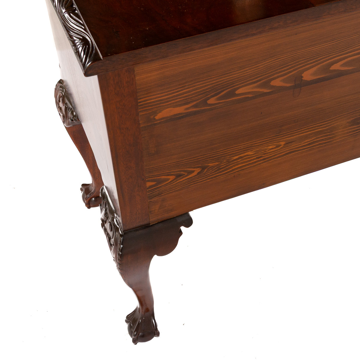 Chippendale Style Carved Mahogany Lowboy