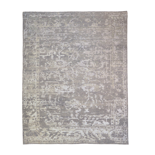 Modern Silk & Wool Rug, 7.10 x 9.10
